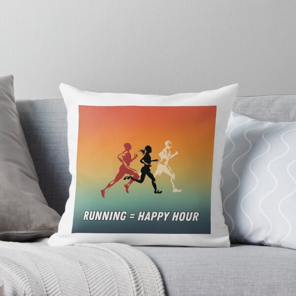 Item preview, Running is my happy hour - retro colorful design designed and sold by siempredesign.