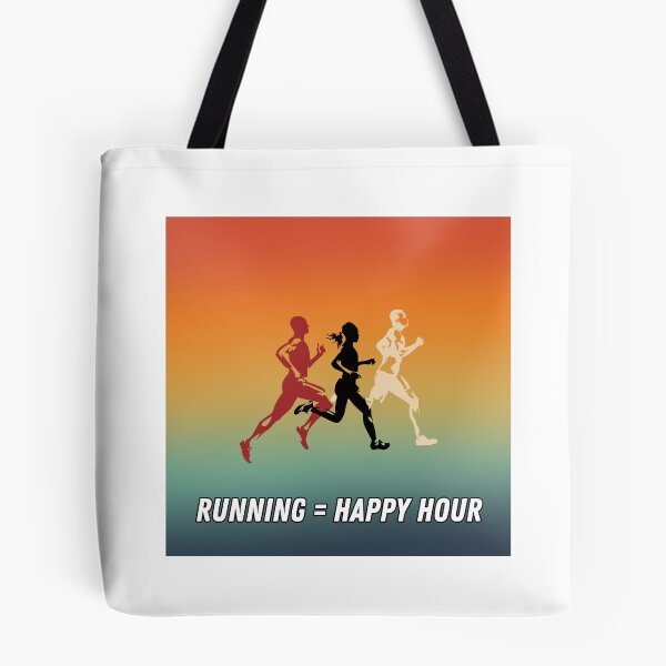 Item preview, Running is my happy hour - retro colorful design designed and sold by siempredesign.