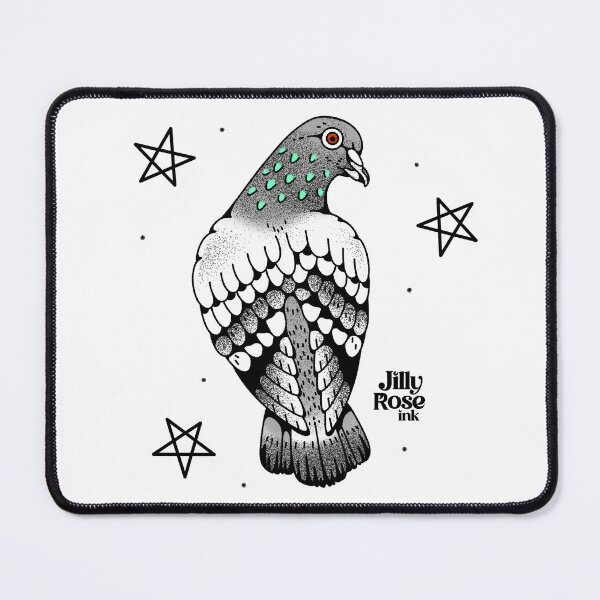 Artikelvorschau, Dotwork-Taube entworfen und verkauft von Jilly Rose Ink.