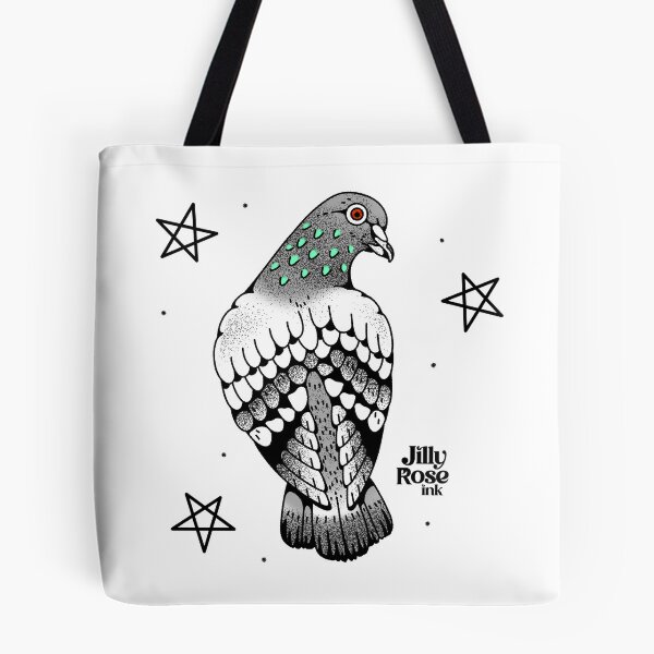 Artikelvorschau, Dotwork-Taube entworfen und verkauft von Jilly Rose Ink.