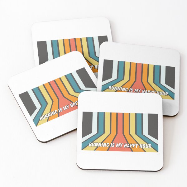 Item preview, Running is my happy hour - retro colorful design designed and sold by siempredesign.