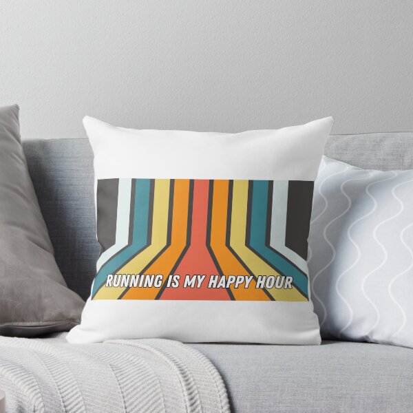 Item preview, Running is my happy hour - retro colorful design designed and sold by siempredesign.