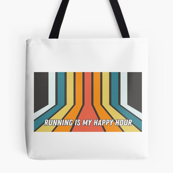 Item preview, Running is my happy hour - retro colorful design designed and sold by siempredesign.