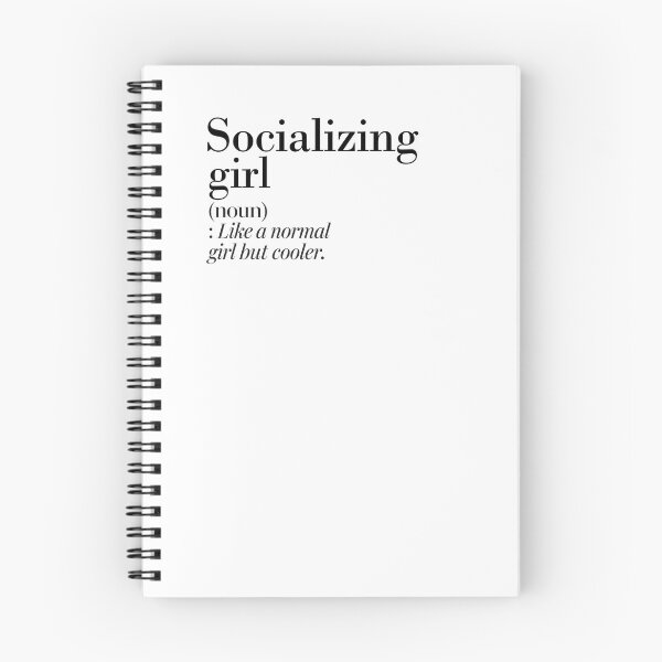 Item preview, Socializing Girl Definition - Funny Socializing Lover designed and sold by Watsonarts.