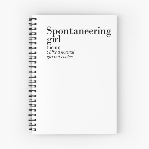 Item preview, Spontaneering Girl Definition - Funny Spontaneering Lover designed and sold by Watsonarts.