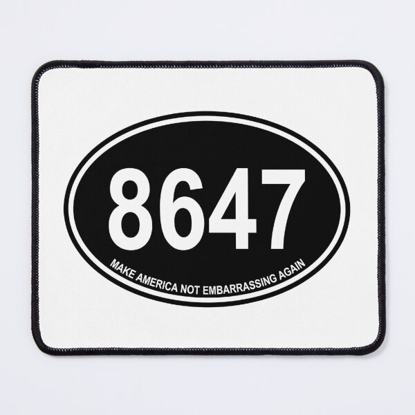 Item preview, 8647 - euro oval - Make America Not Embarrassing Again (black) designed and sold by Thelittlelord.