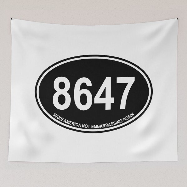 Item preview, 8647 - euro oval - Make America Not Embarrassing Again (black) designed and sold by Thelittlelord.