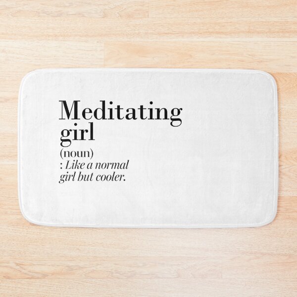 Item preview, Meditating Girl Definition - Funny Meditating Lover designed and sold by Watsonarts.