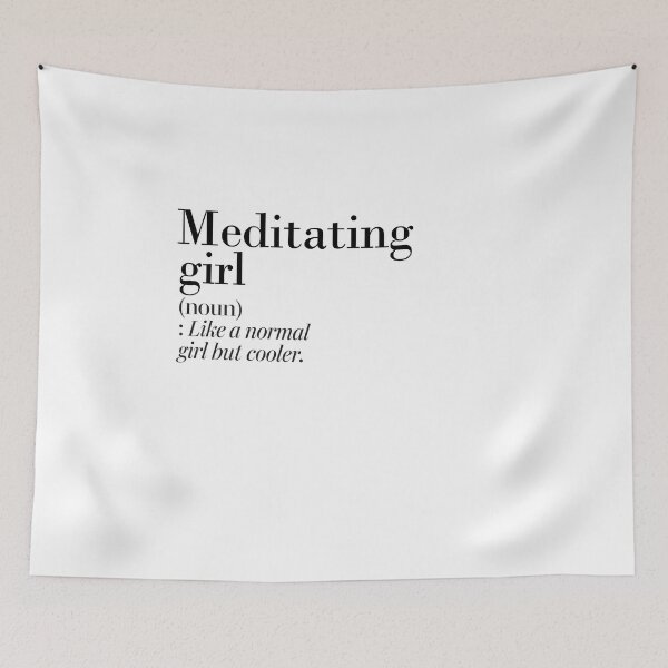 Item preview, Meditating Girl Definition - Funny Meditating Lover designed and sold by Watsonarts.