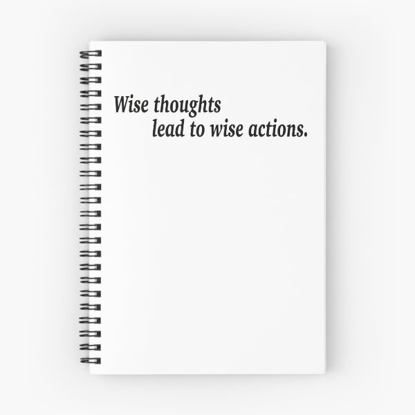 Item preview, Wise thoughts lead to wise actions. designed and sold by fanzen69.