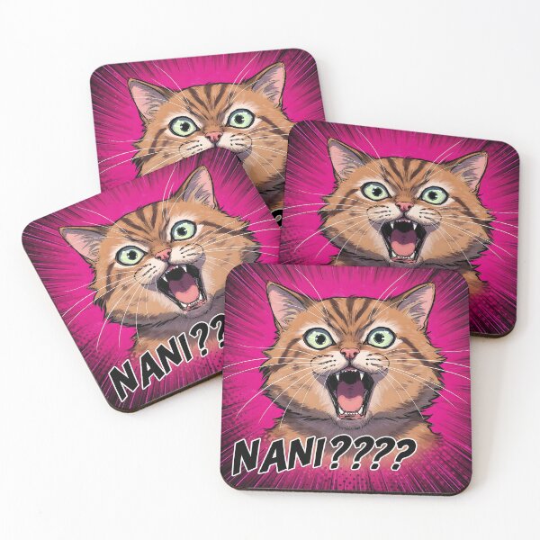 Item preview, Angry Anime Cat Yelling "NANI?!?!" in Comic Style designed and sold by javastocks.