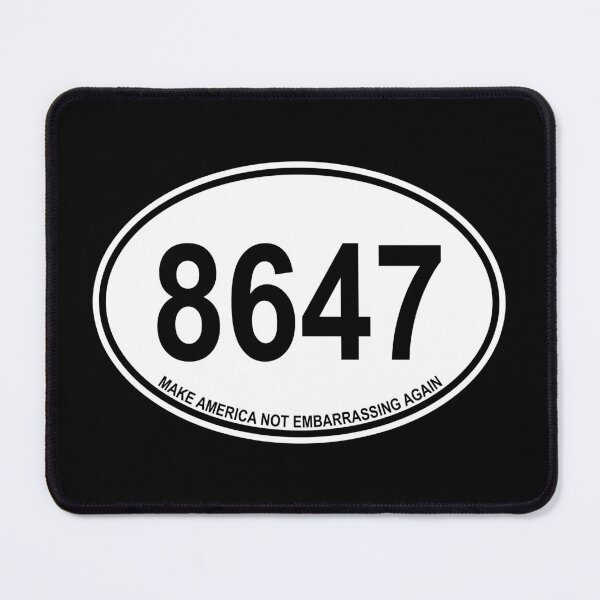 Item preview, 8647 - euro oval - Make America Not Embarrassing Again (white) designed and sold by Thelittlelord.