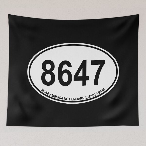 Item preview, 8647 - euro oval - Make America Not Embarrassing Again (white) designed and sold by Thelittlelord.