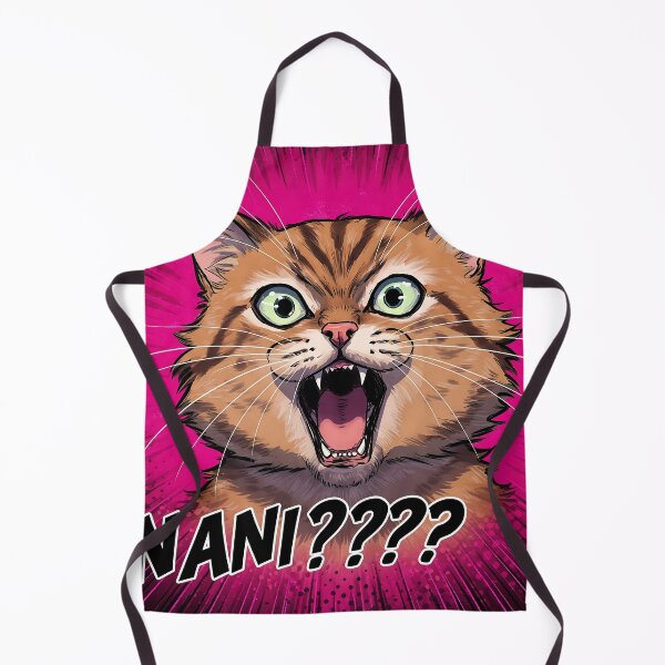 Item preview, Angry Anime Cat Yelling "NANI?!?!" in Comic Style designed and sold by javastocks.