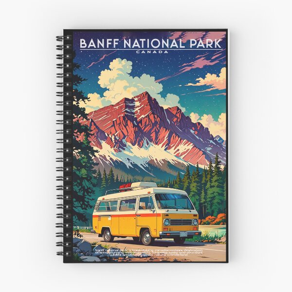 Item preview, TRIP TO Banff National Park - CANADA Cute Vintage Design Sticker travel ANIME 80s  designed and sold by UrbanTRIP.
