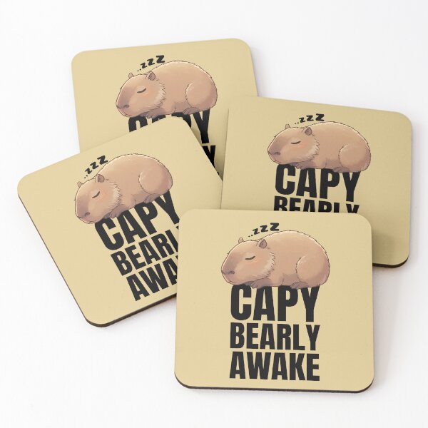 Item preview, Capybearly Awake designed and sold by The magic  Yellow bus.
