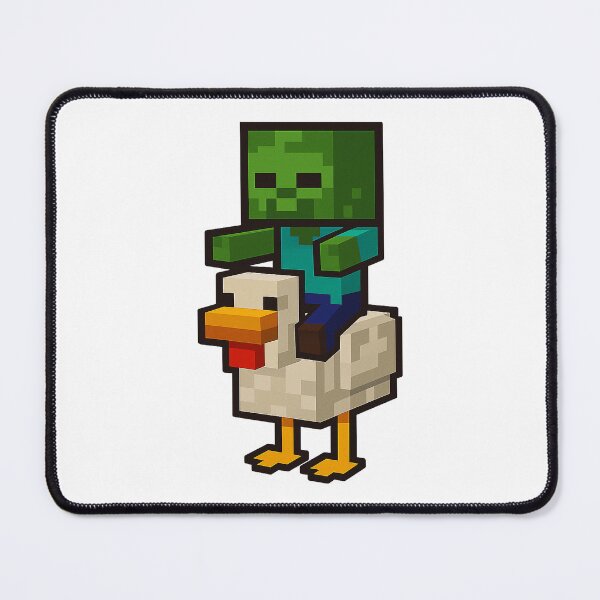 Item preview, Chicken Jockey - Zombie on a Chicken Minecraft designed and sold by BubblePopRed.