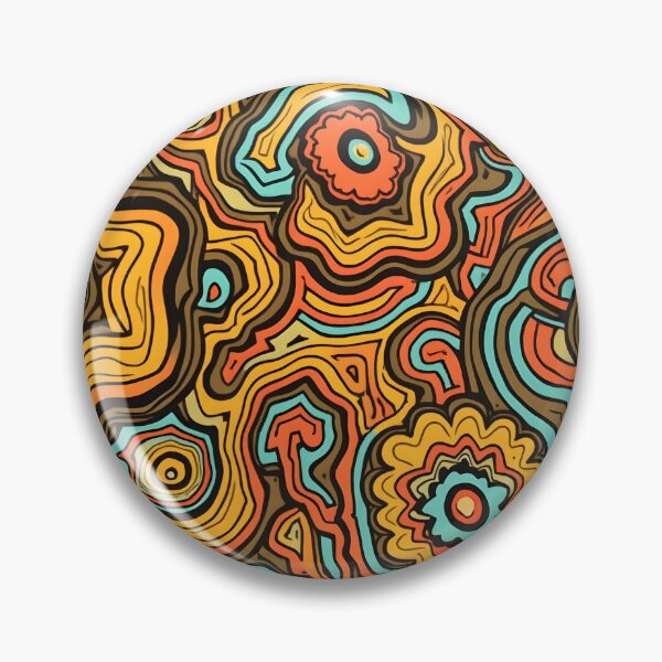 Item preview, Psychedelic Topographic Swirl Pattern designed and sold by Good Vibes .
