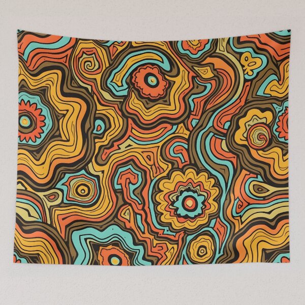 Item preview, Psychedelic Topographic Swirl Pattern designed and sold by Good Vibes .