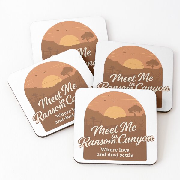 Item preview, Meet Me in Ransom Canyon – Western Sunset Silhouette designed and sold by LittleMiddleMomma.