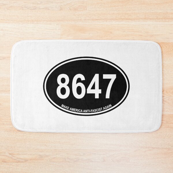 Item preview, 8647 - Make America ANTI-FASCIST Again- euro oval (black) designed and sold by Thelittlelord.