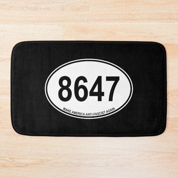 Item preview, 8647 - Make America ANTI-FASCIST Again- euro oval (white) designed and sold by Thelittlelord.