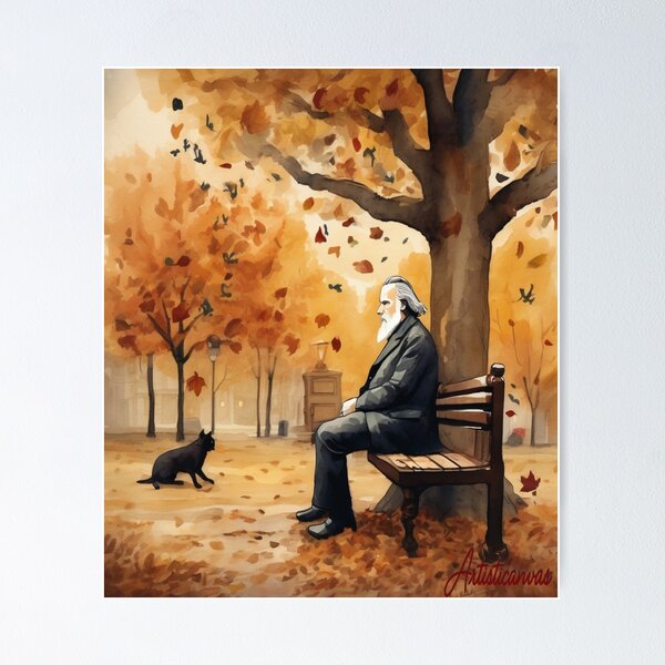 Item preview, "Melodic Reverie: Imaginary Portrait of Johannes Brahms" designed and sold by Artisticanvas.