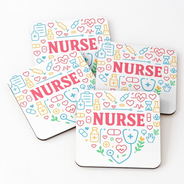 Item preview, Colorful Nurse Heart Doodle  designed and sold by catthemedic.