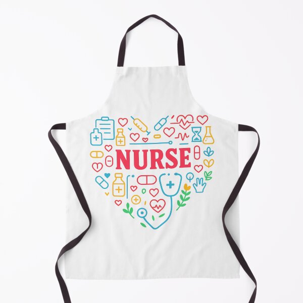 Item preview, Colorful Nurse Heart Doodle designed and sold by catthemedic.