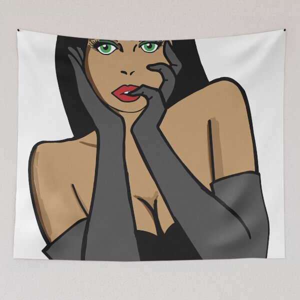 Item preview, Pin up Girl drawing designed and sold by beesa70.