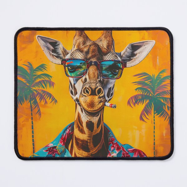 Item preview, Giraffe slow life in Hawaii  designed and sold by BroccolinPeach.