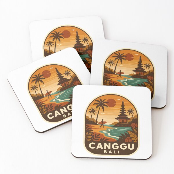 Item preview, Canggu Bali – Retro Surf and Temple Travel designed and sold by LoveLabDesign.