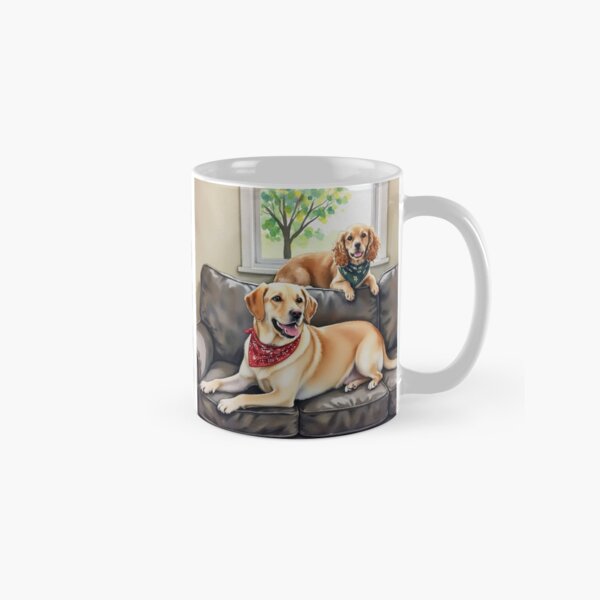 Item preview, Cozy Companions: A Heartwarming Portrait of Two Dogs designed and sold by Nimrodious.
