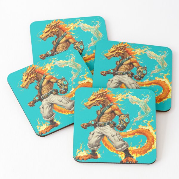 Item preview, Inferno Draconis: Flameborn Brawler designed and sold by MYTHIC PEEL STICKERS.