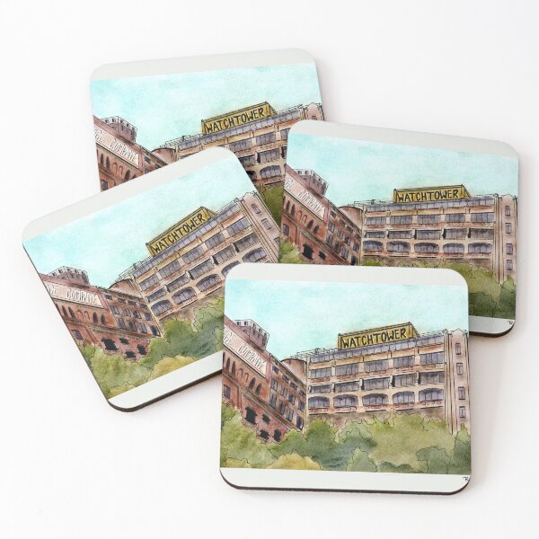 Item preview, Old Watchtower factory Bklyn - watercolor style designed and sold by Shutterbunny Art & Creative.
