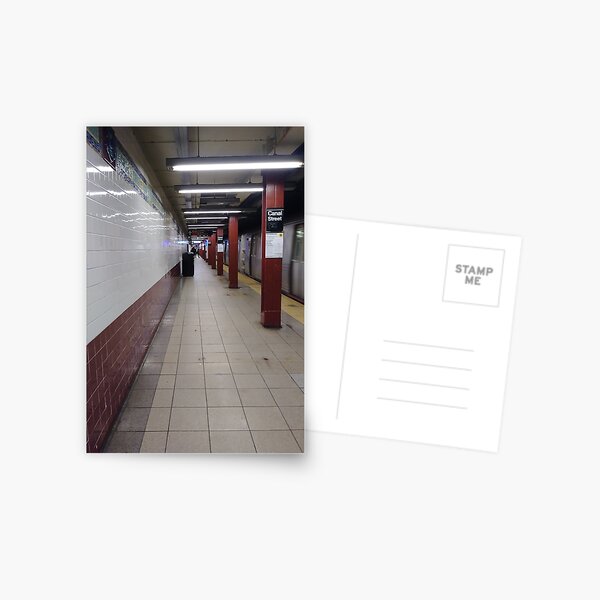 Metro station, #MetroStation, Manhattan, #Manhattan, New York, #NewYork, NYC, #NYC, New York City, #NewYorkCity Postcard