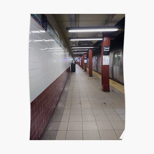 Metro station, #MetroStation, Manhattan, #Manhattan, New York, #NewYork, NYC, #NYC, New York City, #NewYorkCity Poster