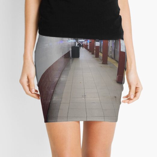 Metro station, #MetroStation, Manhattan, #Manhattan, New York, #NewYork, NYC, #NYC, New York City, #NewYorkCity Mini Skirt