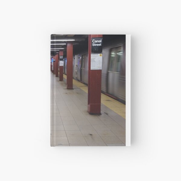 Metro station, #MetroStation, Manhattan, #Manhattan, New York, #NewYork, NYC, #NYC, New York City, #NewYorkCity Hardcover Journal
