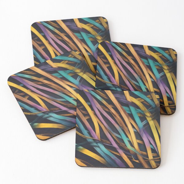 Item preview, Intertwined Hues: Wavy Lines of Emotion designed and sold by HeartfulBloom.