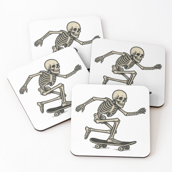 Item preview, skeletons skateboarding designed and sold by FLATVAC STICKER.
