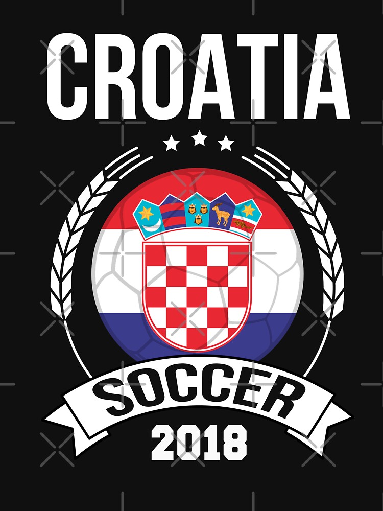 "Croatia Soccer 2018 Croatian Emblem Soccer Ball Croatian Flag Soccer