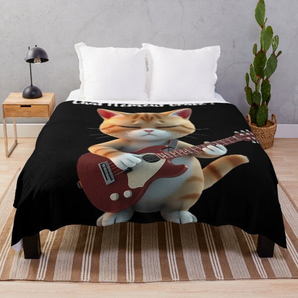 Item preview, Sad Cat Guitarist Humor designed and sold by Artbellachi.