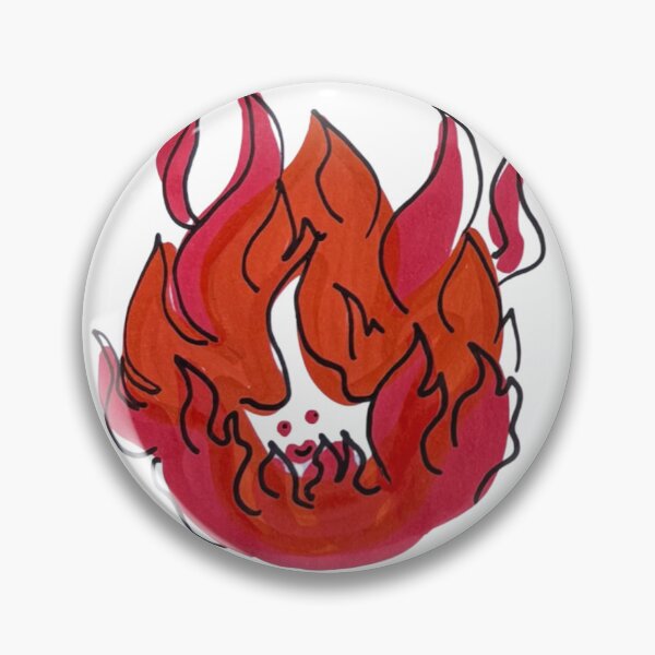 Item preview, fire buddy designed and sold by OddStickerHub.