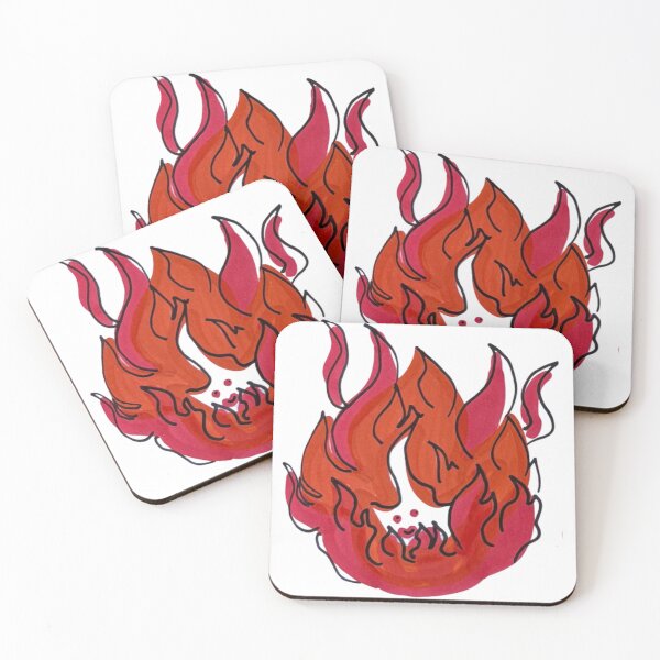 Item preview, fire buddy designed and sold by OddStickerHub.