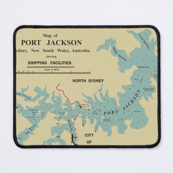 Item preview, 1896 Sydney Harbour Port Facilities Map designed and sold by ASKEW GRAPHICS.