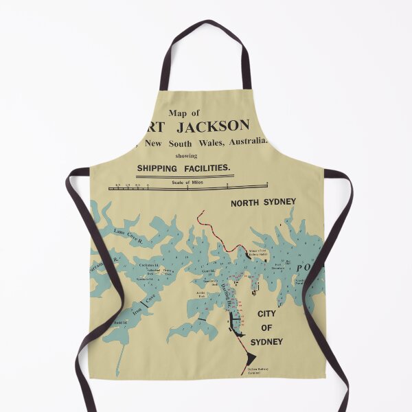 Item preview, 1896 Sydney Harbour Port Facilities Map designed and sold by ASKEW GRAPHICS.