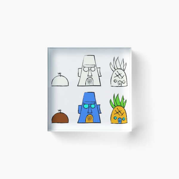 Item preview, Pack 6 Spongebob, Patrick and Squidward house, DOODLE HOUSE designed and sold by DibujandoPorfa.
