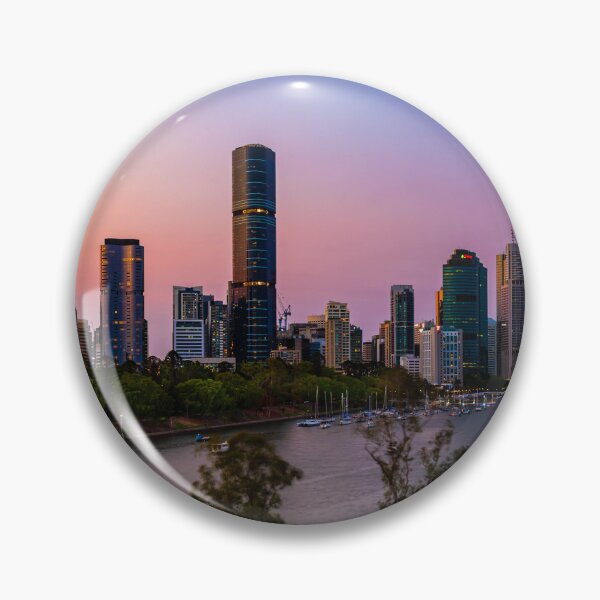 Item preview, Brisbane City Skyline at Sunset designed and sold by Aure50.