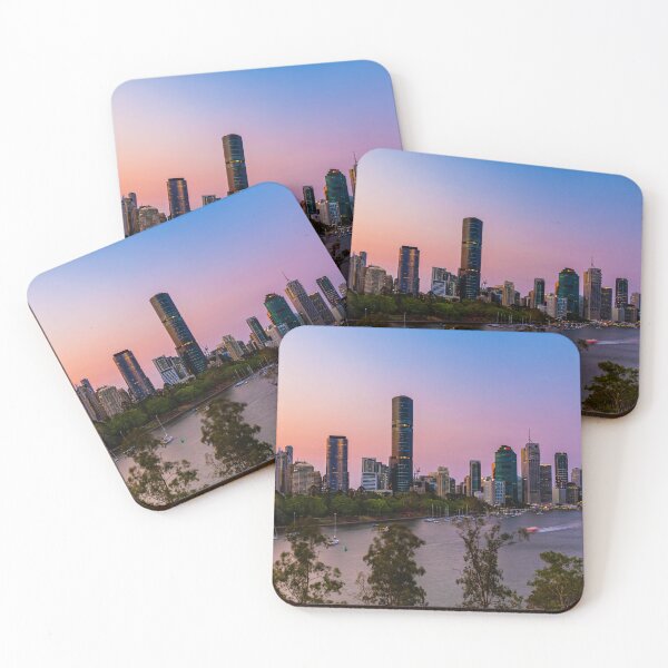 Item preview, Brisbane City Skyline at Sunset designed and sold by Aure50.